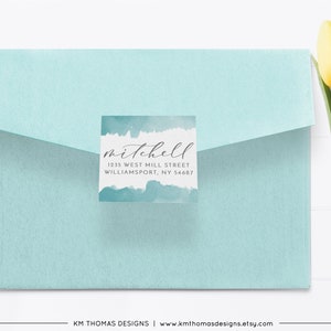 Watercolor Return Address Label, Return Mail Sticker for Easter Card, EA107 image 9