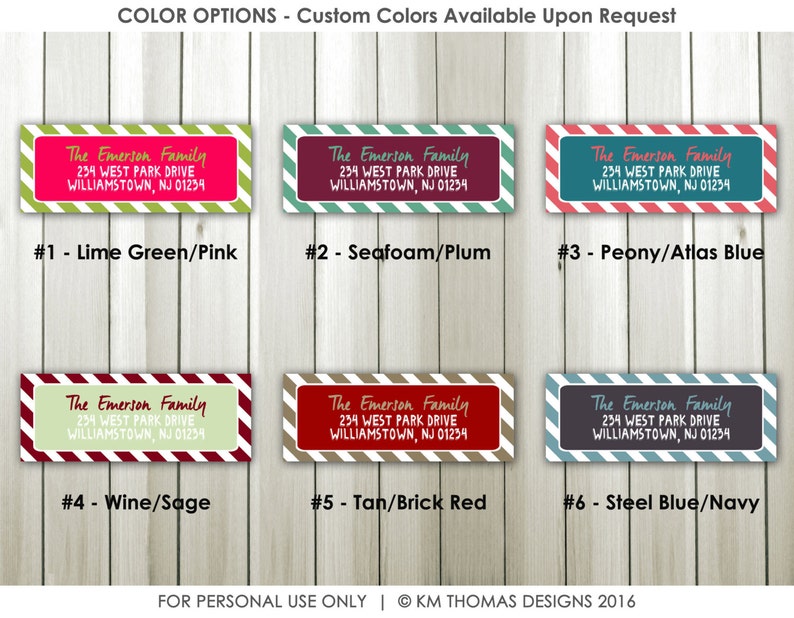 Printable Return Address Sticker