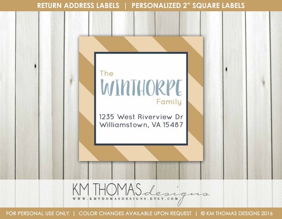 holiday return address label