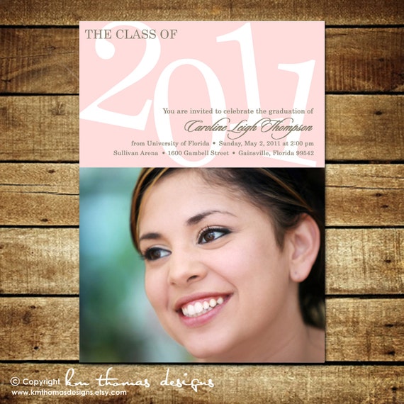 Custom Graduation Invitation : Photo Graduation Announcement - High School - College - Commencement Ceremony - Graduation Party Il_570xn