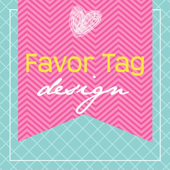 Custom Printable Favor Tag Design...by KM Thomas Designs Il_570xn