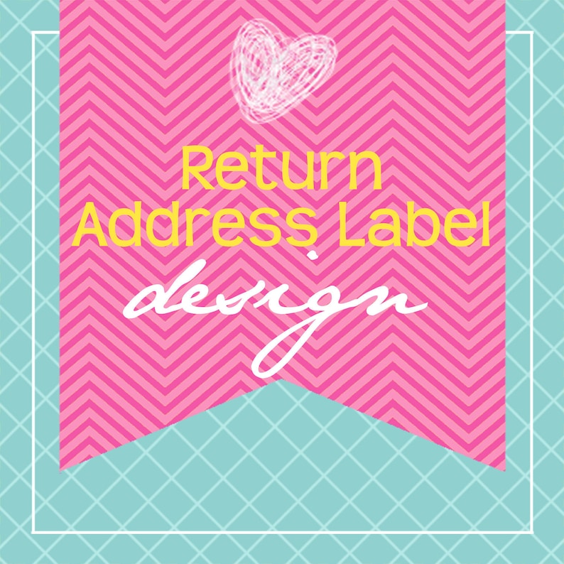 Custom Printable Return Address Label Design...by KM Thomas Designs