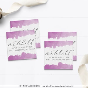 Watercolor Return Address Label, Return Mail Sticker for Easter Card, EA107 afbeelding 10