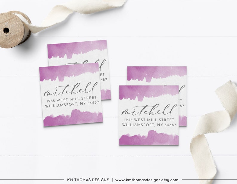 Watercolor Return Address Label, Return Mail Sticker for Easter Card, EA107 zdjęcie 10