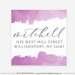 Watercolor Return Address Label, Return Mail Sticker for Easter Card, EA107 image 1