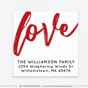 Valentine's day return address labels