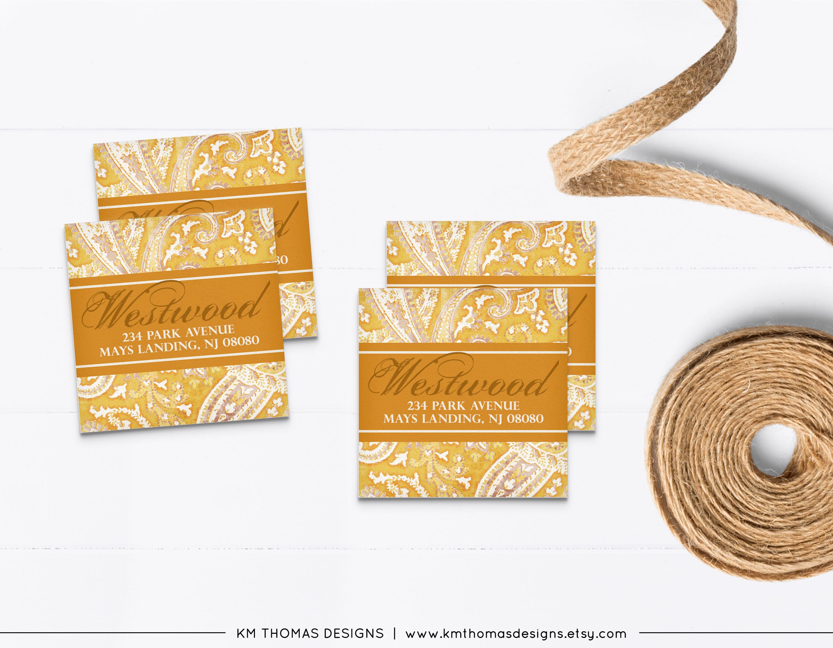 Printable Thanksgiving Return Address Label. Orange Fall ...