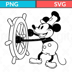 Steamboat Mouse Svg, mickey Png, steamboat willie, Digital Download, Cut File, Cricut, Silhouette, Glowforge