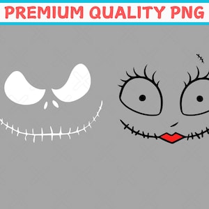 Jack Skellington & Sally PNG: Halloween Couple Costume (Digital Download)