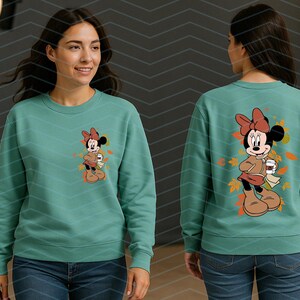 Höst Minnie Mouse SVG PNG, höst Disney familjeresa (digital nedladdning) bild 7