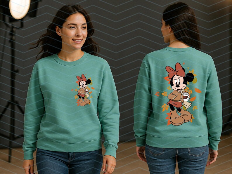 Höst Minnie Mouse SVG PNG, höst Disney familjeresa (digital nedladdning) bild 7