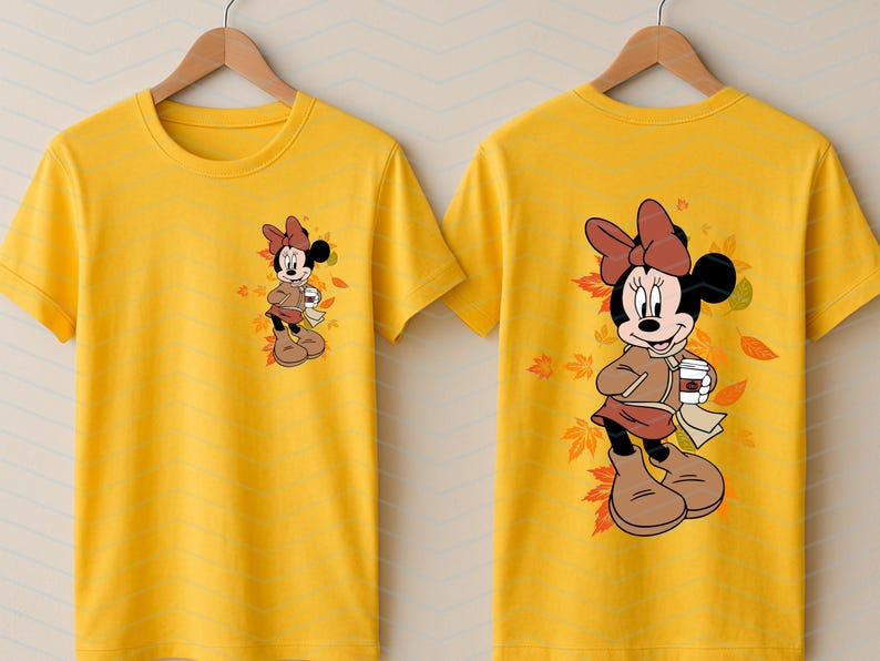 Höst Minnie Mouse SVG PNG, höst Disney familjeresa (digital nedladdning) bild 3