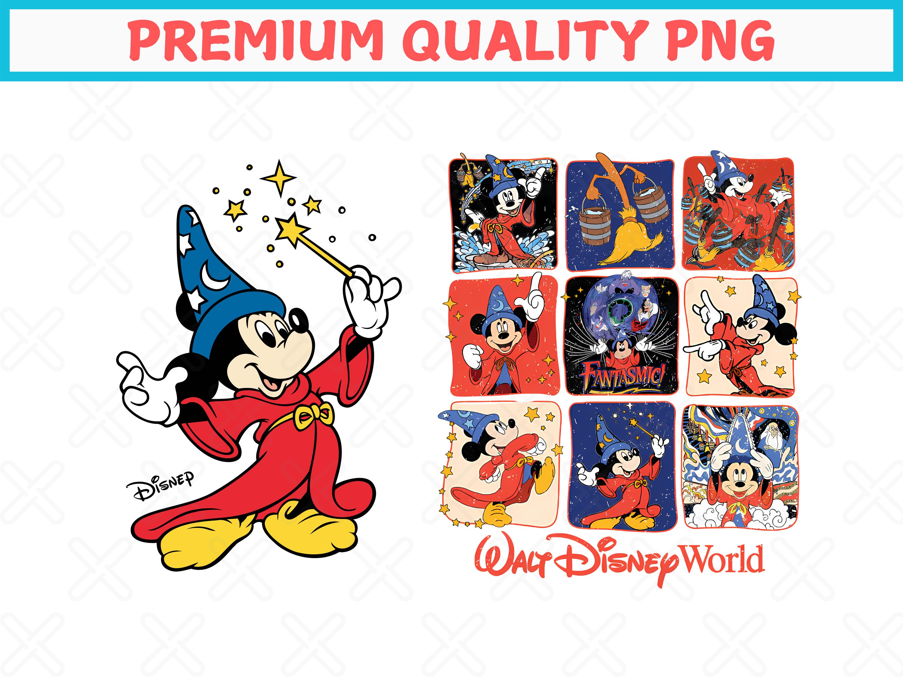 Retro Disney Fantasia Movie Png, Comfort Colors Fantasia Sorcerer Mickey Png, Fantasmic Png, Disney Trip Png, Disney Movie Fans Png