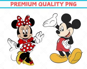Mickey and Minnie Couples Embroidered PNG, Disney Family Shirt (Digital Download)