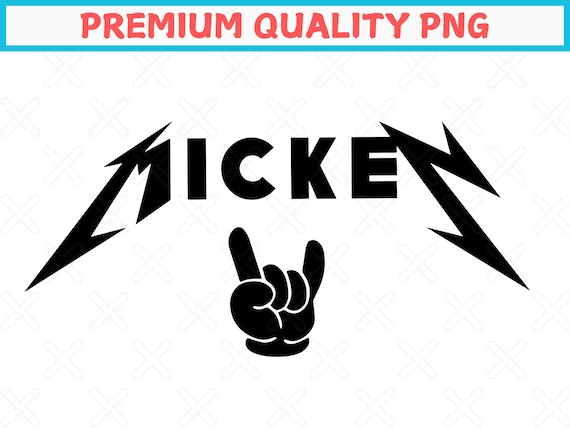 Metal Rock Mickey Mouse Png, Funny Disney Gift (Digital Download)
