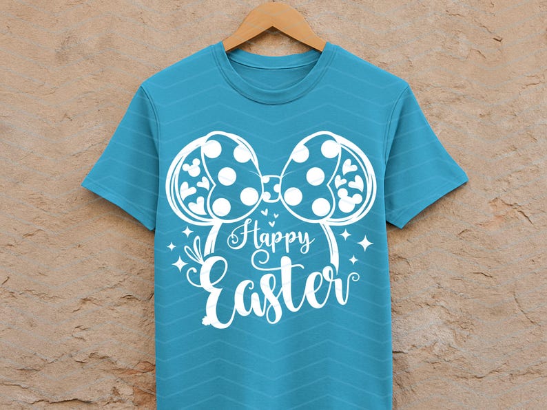 Mouse Girl Happy Easter SVG, Spring T-shirt PNG (digital Download ...