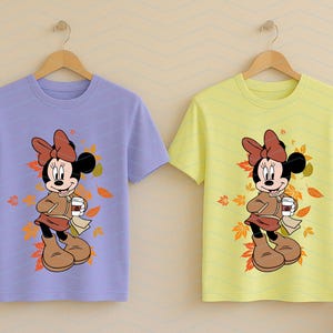 Höst Minnie Mouse SVG PNG, höst Disney familjeresa (digital nedladdning) bild 8
