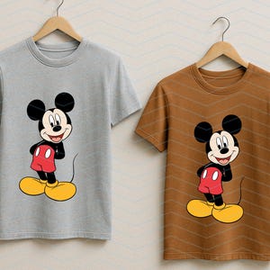 Mickey Mouse Standing Pose SVG PNG, Classic Cartoon Character Clipart (Digital Download) image 10