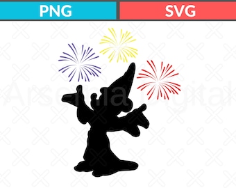 Disney Fantasia Mickey Sorcerer SVG PNG, Magic Kingdom Trip (Digital Download)