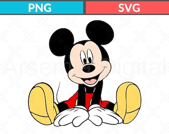 Mickey Mouse SVG PNG: Layered Cut File, Shirt Design (Digital Download)