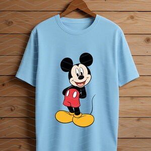 Mickey Mouse Standing Pose SVG PNG, Classic Cartoon Character Clipart (Digital Download) image 4