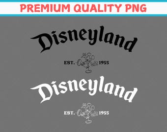 Disneyland Est 1955 Mickey Mouse PNG, Disney Family Trip (Digital Download)