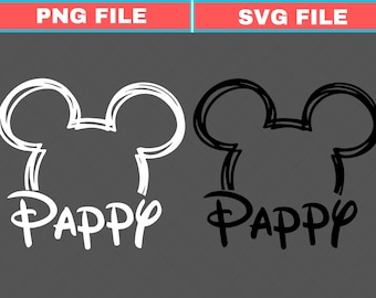 Mickey Mouse SVG PNG, diseño para el Día del Padre (descarga digital)