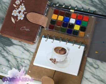 Personalized Watercolor Paint Set, Personalized Travel Watercolor Paint Set, Portable Watercolor Watercolor Travel Set