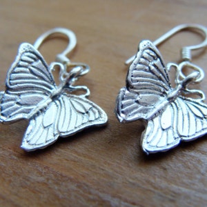 Butterfly Earrings Sterling Silver - Sterling Silver Butterfly Studs - Tiny Butterfly Silver Earrings  - Butterfly Studs -  Insect Jewelry
