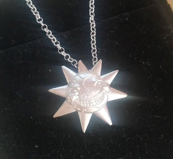 Five Nights Necklace Sun and Moon Jewelry Security Breach Jewelry Silver Necklace  FNAF Jewelry Custom Geek Necklace Freddys 