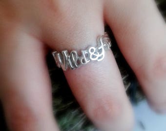 Wild and Free Jewelry - Wild and Free Ring - Sterling Silver Quote - Silver Quote Ring - Quote Jewelry