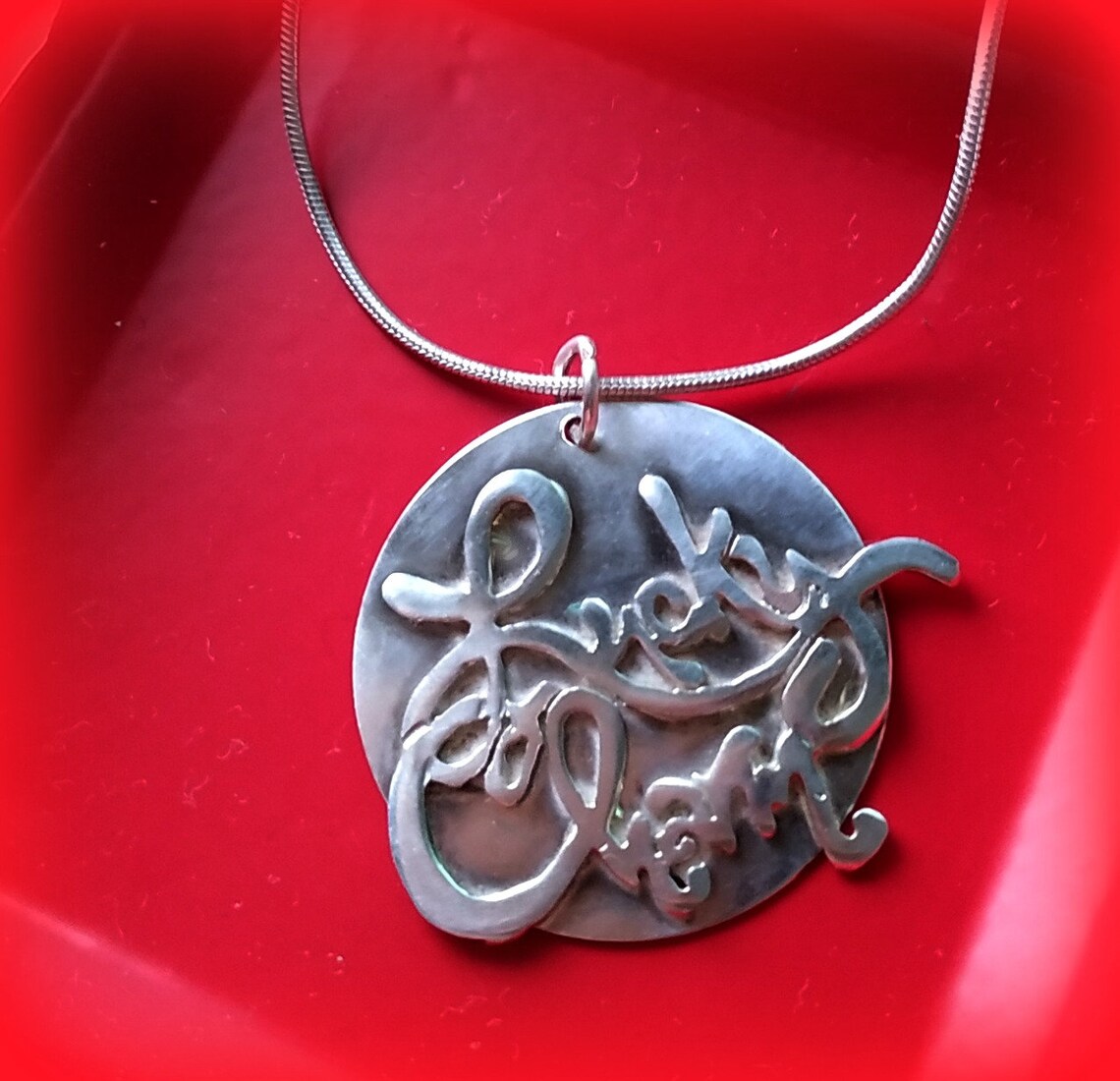 Lucky Charm Necklace Lucky Charm Sterling Silver Lucky Etsy UK