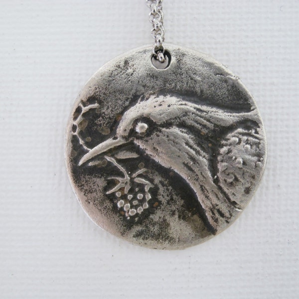 Bird Necklace, Silver Crow Necklace , Bird Pendant, Silver Raven Necklace, Silver Bird Necklace, Raven Jewelry, Crow Jewelry, Quote Jewelry