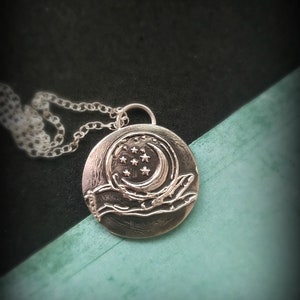 Fate and Fortune Necklace, Crystal Ball Jewelry, Fortune Teller Necklace, Victorian Wax Seal Jewelry, Wax Seal Necklace, Graduation Gift