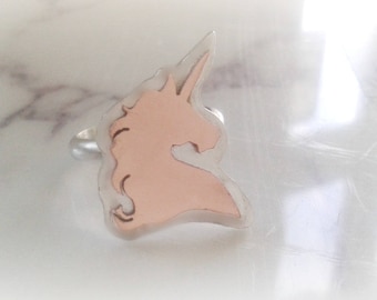 Unicorn Ring - Unicorn Jewelry - Unicorn Ring Sterling Silver - Silver Unicorn Ring - Horse Ring - Silver Horse Ring - Horse Jewelry
