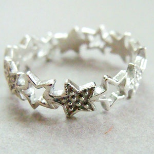 Star Ring Stack Ring - Sterling Silver Stack Ring - Silver Constellation Ring - Silver Star Ring - Star Stack Ring - Everyday Stack Ring