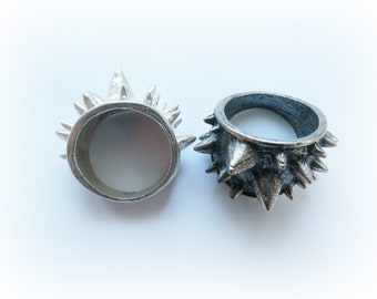 Spiked Urchin Ring Sterling Silver - Thorn Silver Ring - Spiked Ring Sterling Silver - Spiked Armor Ring Sterling Silver - Spike Jewelry