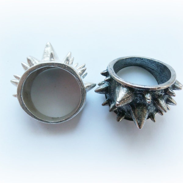 Spiked Urchin Ring Sterling Silver - Thorn Silver Ring - Spiked Ring Sterling Silver - Spiked Armor Ring Sterling Silver - Spike Jewelry