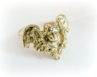 Angel Ring - Sterling Silver - Custom Order for Gale - Size 7