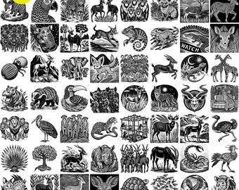 Safari Animal SVG Bundle | High Quality PNG and Vector Files for Crafting | DIY Projects & More