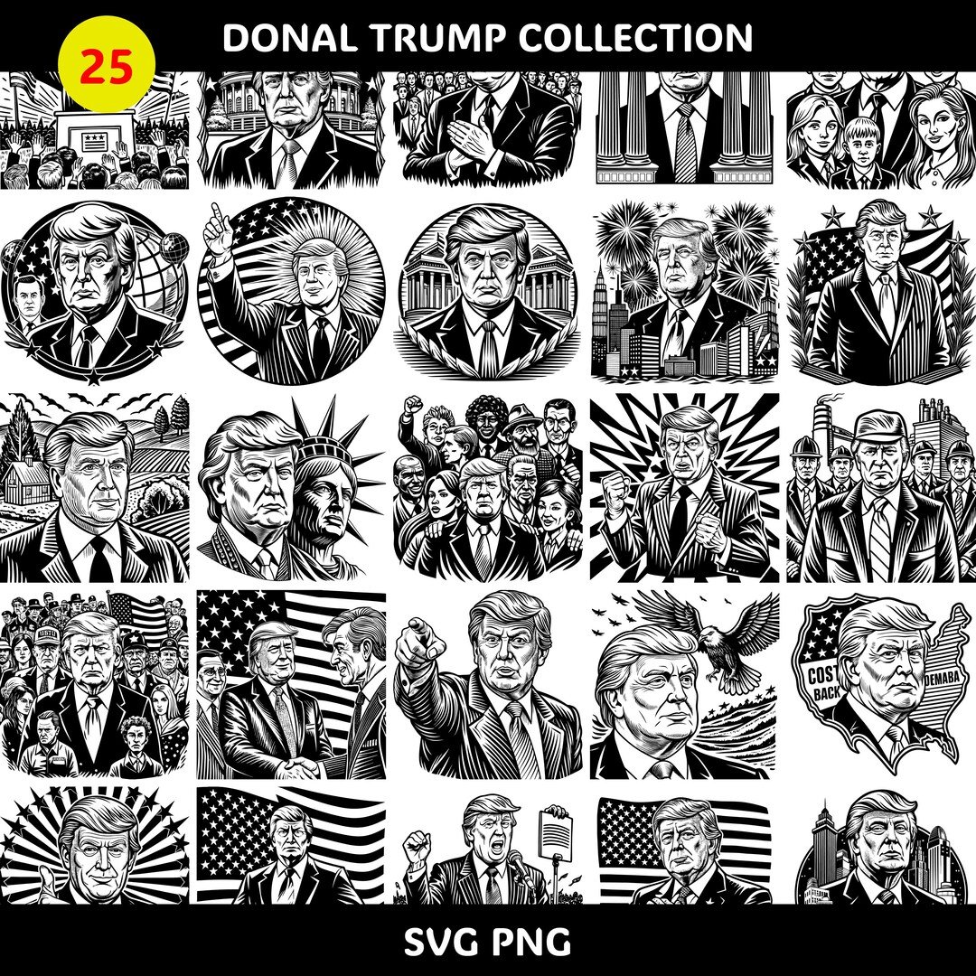 25 Donald Trump 2024 SVG Election 2024 SVG Never Surrender Trump Art