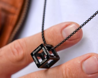 Personalized Men's Compass Necklace: Stainless Steel Travel Jewelry