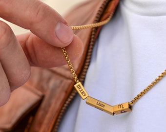 Personalized Stainless Steel Name Necklace for Men