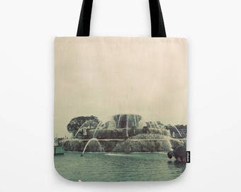Chicago Buckingham Fountain Color Photo Tote Bag Gift