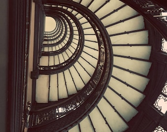 Chicago Rookery Building Staircase Original Color Photograph Home Decor Gift Icon