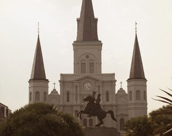 St. Louis Cathedral Church New Orleans, Louisiana Color Photograph FREE US SHIPPING