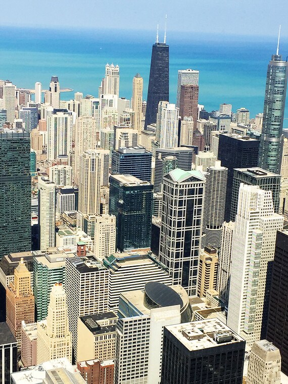 Chicago Buildings Original Color Photograph Home Decor Gift Etsy