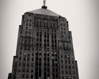 Chicago Board of Trade Building Original Black and White Photograph Home Decor Gift Icon