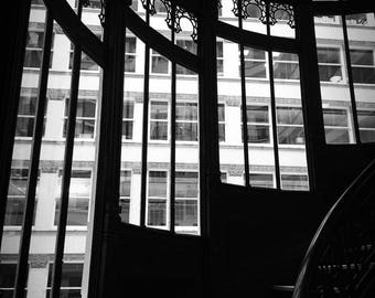 Windows in Infamous Rookery Building Chicago Original Black and White Photograph Home Decor Gift Icon