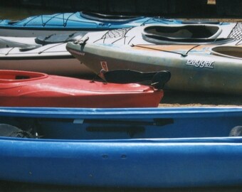 Kayaks  Color Photo  FREE US SHIPPING